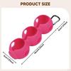 Golf Ball Holder Carrier Lightweight with Hook Holds 3 Balls Sleeve Bag for Training Recreation