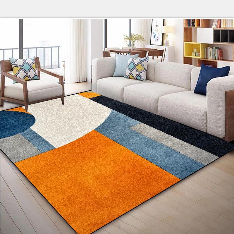 European Geometric Carpet for Living Room Large Area Decoration Modern Home Bedroom Rug Soft Non-slip 200x300 Lounge Sofa Mat