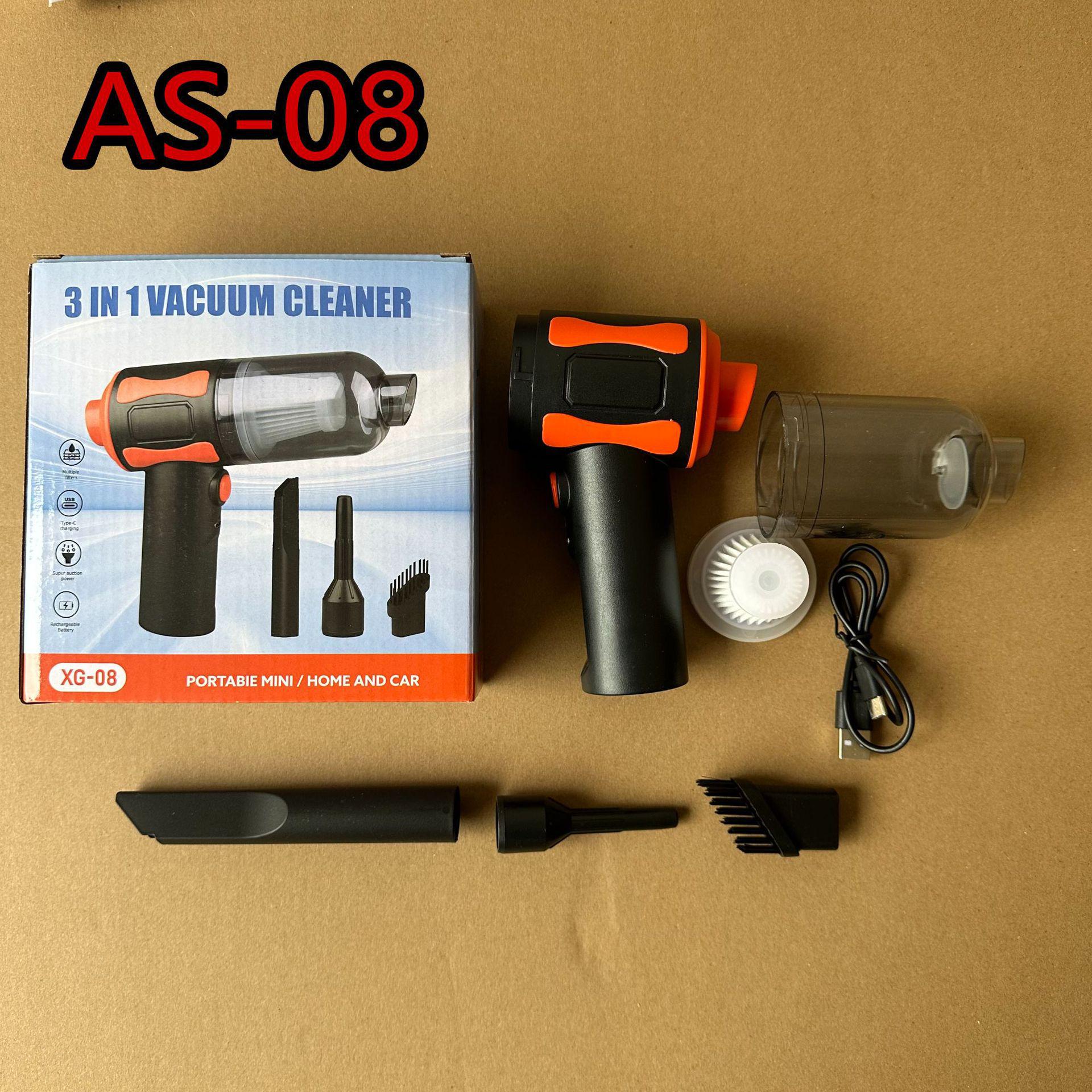 

Портативный беспроводной ручной автомобильный пылесос для эффективного удаления пыли SC-08 чёрный/оранжевый