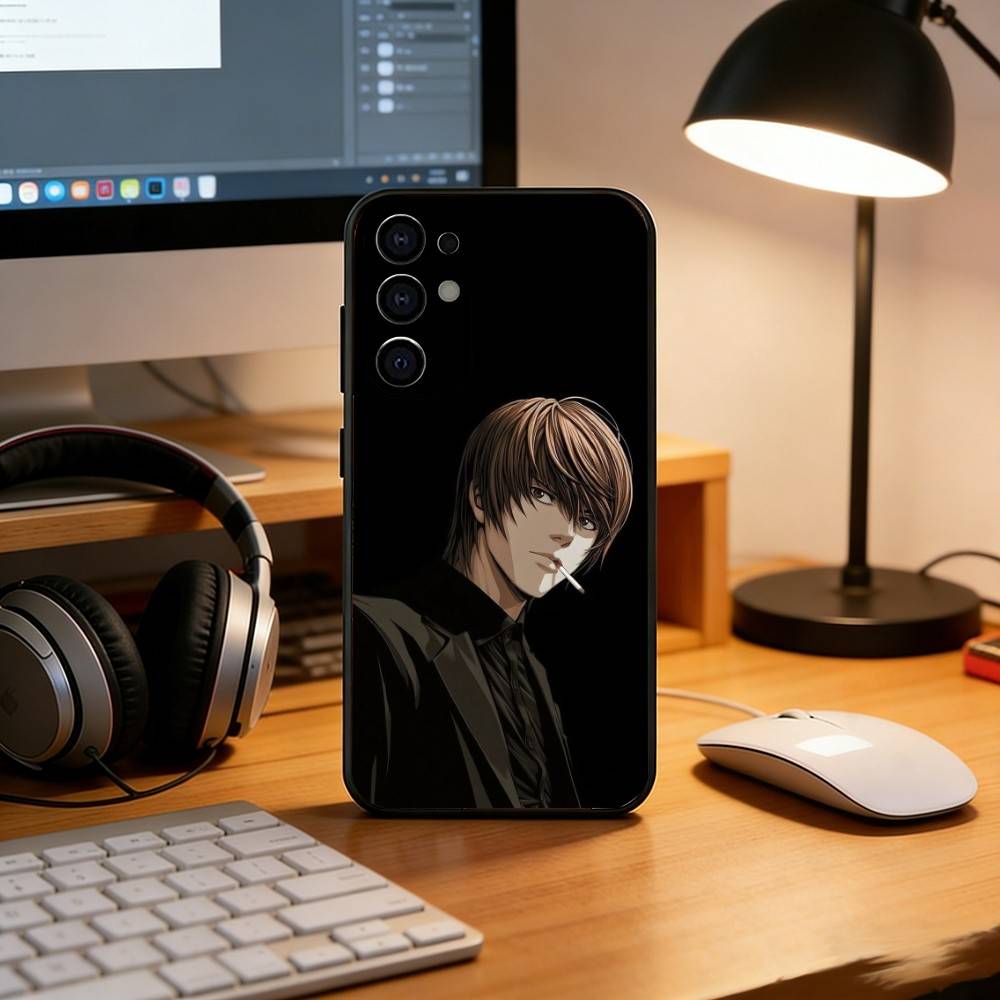 Anime D-Death Note L-Lawliet Phone Case For Samsung S25,S24,S21,S22,S23,S30,Ultra,S20,Plus,Fe,Soft Silicone Black Cover