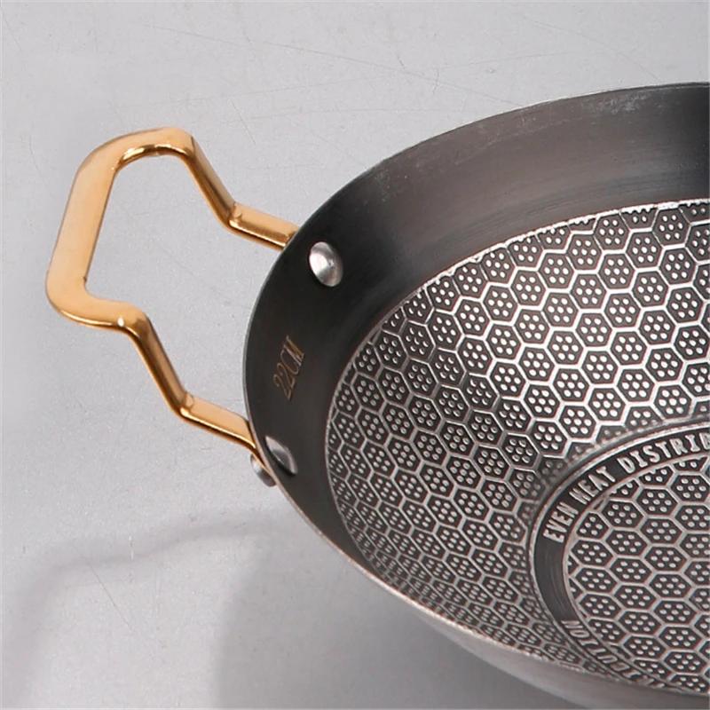 Round Bottom Alcohol Furnace Household Stainless Steel Pot Spicy Spicy Pot Hotpot Non Stick Dry Boiler Commercial Hot Pot