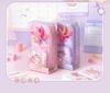 Lucky Pinwheel Pencil Case: Heart-Shaped, Large Capacity, Girly Backpack Design.