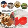 Chicken Drinking Cup Automatic Drinker Chicken Feeder Plastic Poultry Waterer Drinking Water Feeder for Chicks Duck Goose Quail