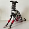 Dog Jumpsuit 4-legged Cotton Coat for Dog Greyhounds Loungewear Spring Autumn Dog Striped Sweatshirt Bellington High-Neck Shirt