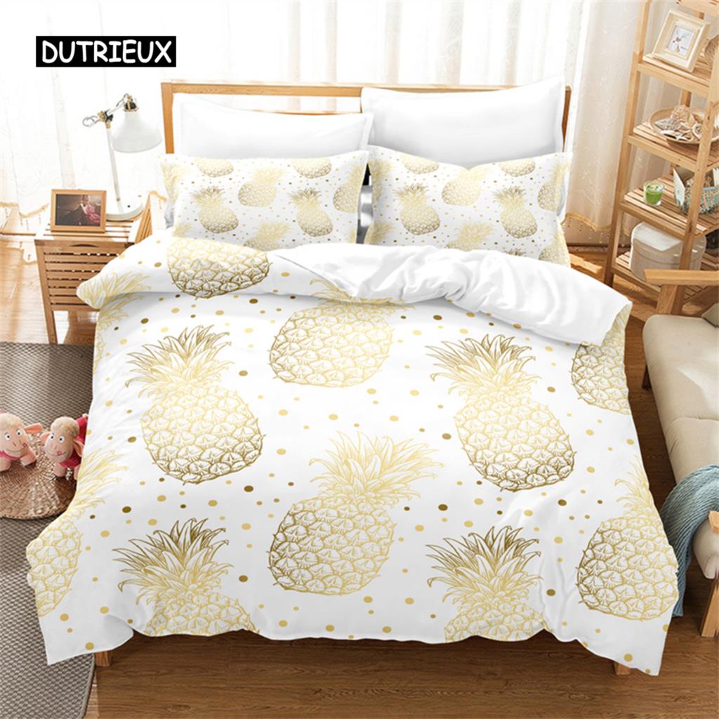 Golden Pattern Butterfly Bedding Set Duvet Cover Set 3d Bedding Digital Printing Bed Linen Queen Size Bedding Set Fashion Design