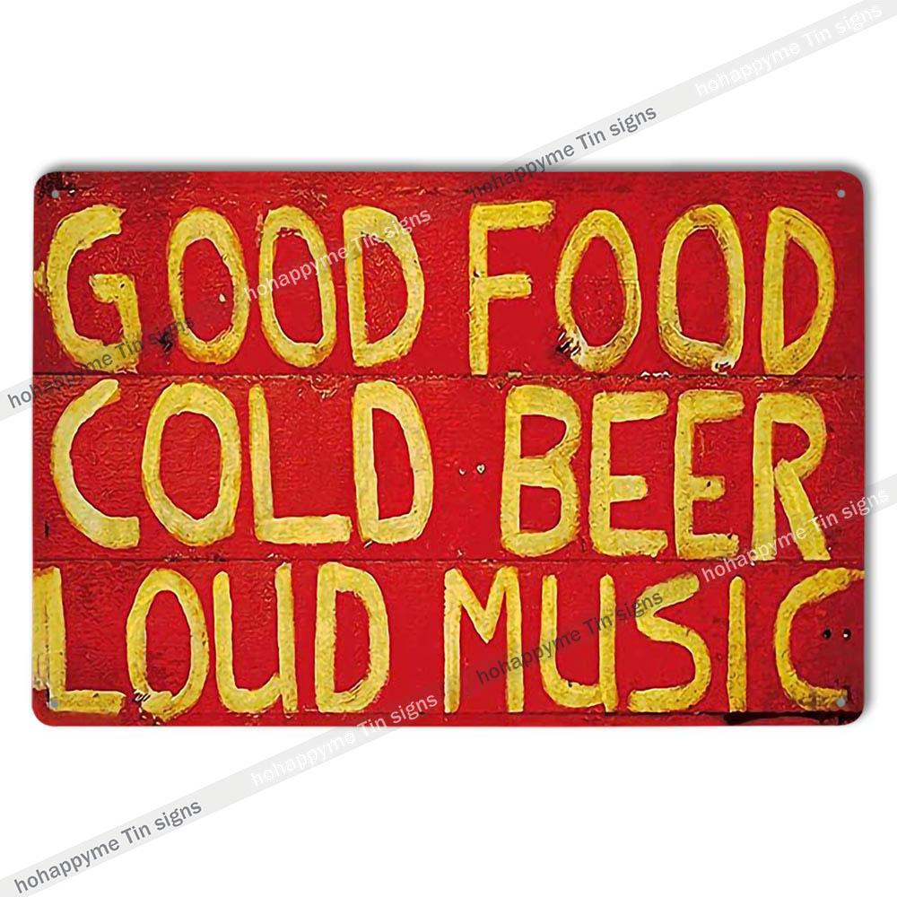 Retro Collectible Beer Tin Sign Metal Plaque Man Cave Garage Shed Decoration - 8x12in 20x30cm