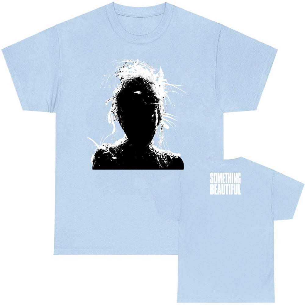 Miley Cyrus Something Beautiful Album T-shirt Cotton Summer Short Sleeve Tshirts for Men Unisex Streetwear Singer Graphic Tees