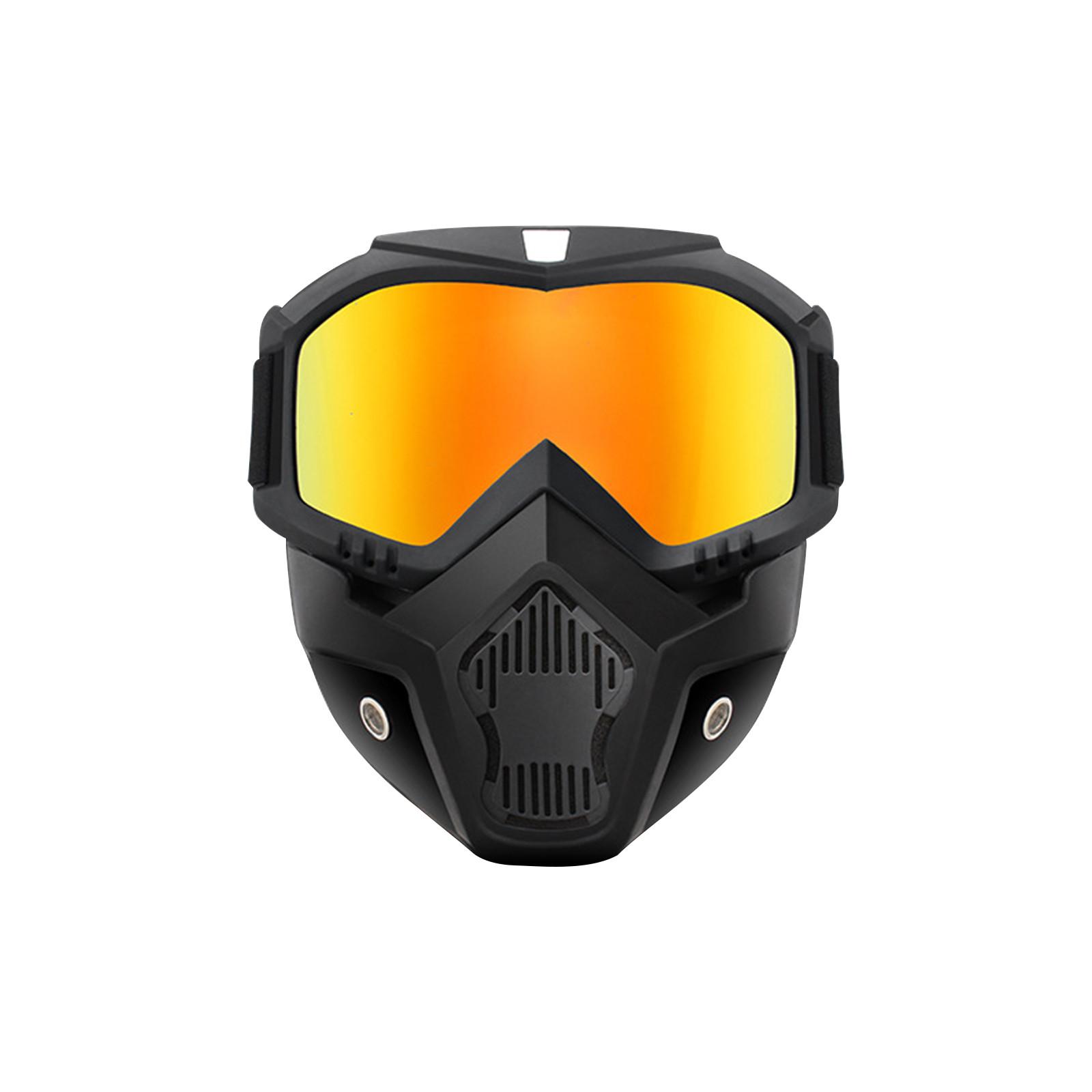 

Мотоциклетные очки, ветрозащитные очки для езды на мотоцикле по бездорожью со съемной маской, аксессуары для мотоциклов One Size