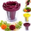 Upgraded Design Rose Flower Carving Tool Manual Operation Fruit Slicer  Vegetable Garnish
