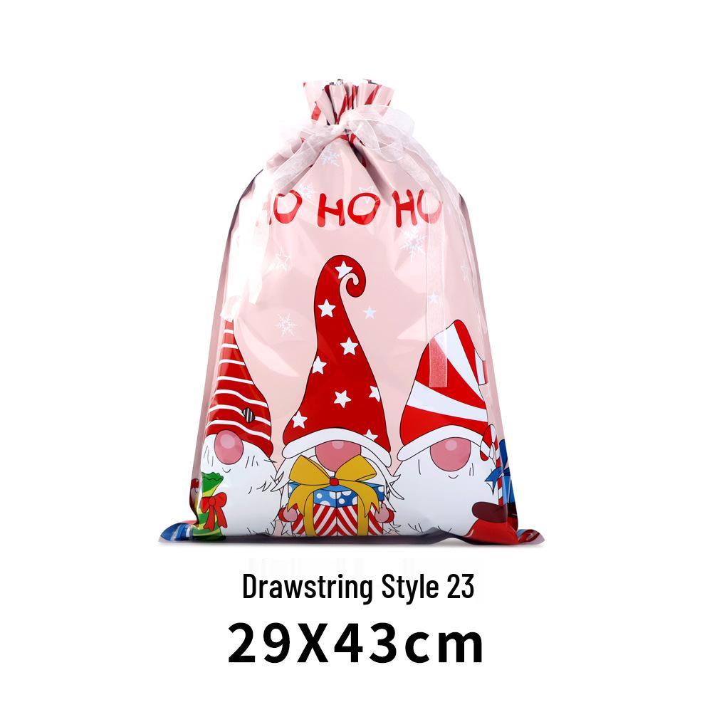 Exclusive Christmas Drawstring Gift Pouch - Festival Candy Bag in Stock