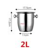 wine beer Cocktail cooler bucket black Gold Ice Bucket Beer Stainless Steel Wine Ice pail Cooler Box Bucket barrel KTV Bar tool