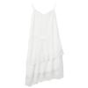 Women's Lace Spliced V-Neck A-Line Midi Dress