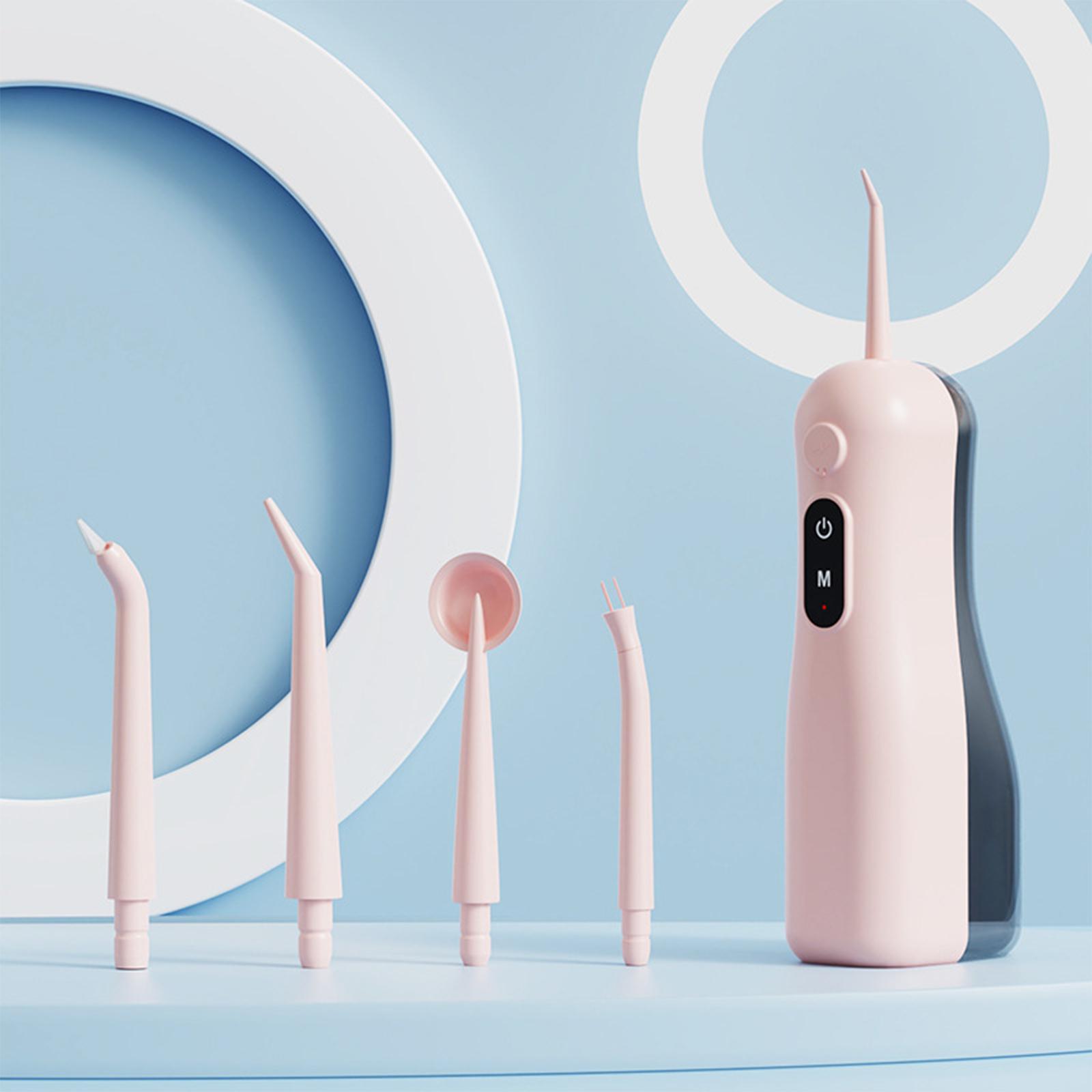 

Электрический USB-флошер электрический скалер небольшой бытовой портативный инструмент для чистки полости рта флоссинг розовый