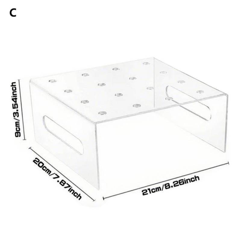 15/16/21 Holes Acrylic Lollipop Display Stand Acrylic Rectangle Shape Durable Holder Wedding Party Candy Dessert Stick Holder