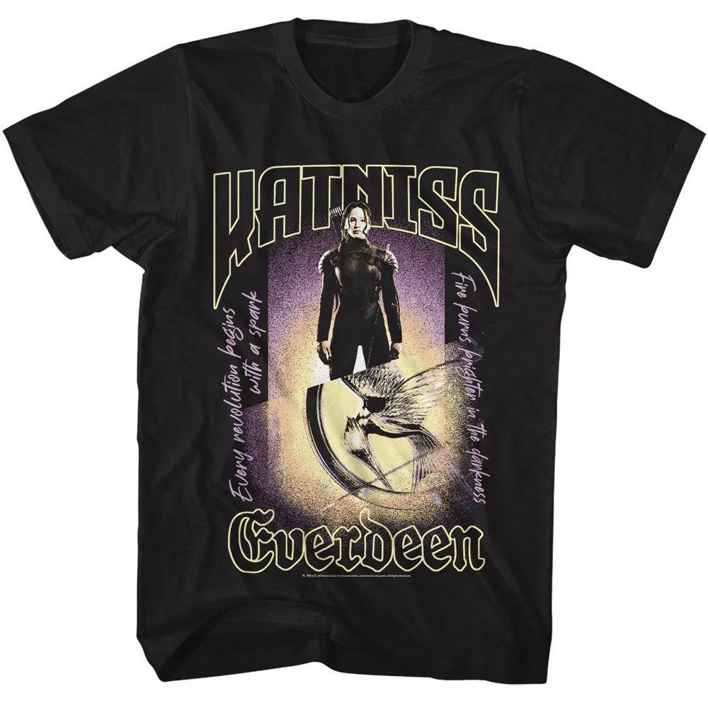 Hunger Games - Katniss Everdeen - American Classics - Solid Black  Short Sl 110
