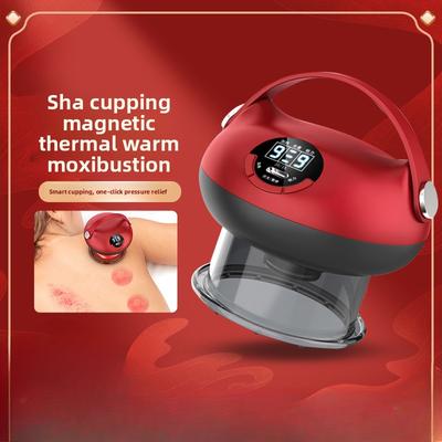 Cupping Device, Electric Scraping Instrument, Rubbing Abdomen, Back, Shoulder and Neck Massage Brush, Full Body Massage