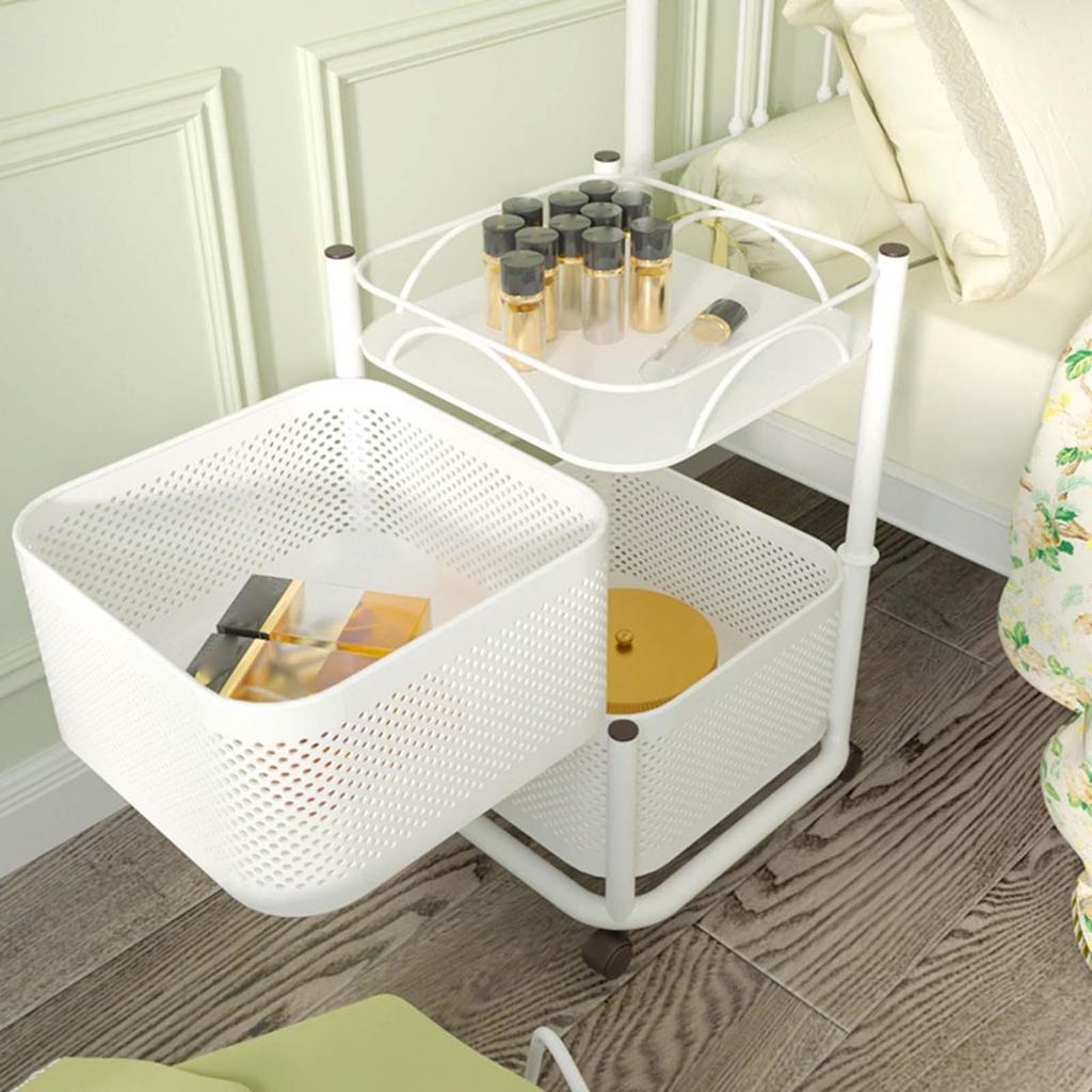Heavy Duty Kitchen Shelf with Wheels, Shelves Cart ,Storage Trolley, for Household Bathroom