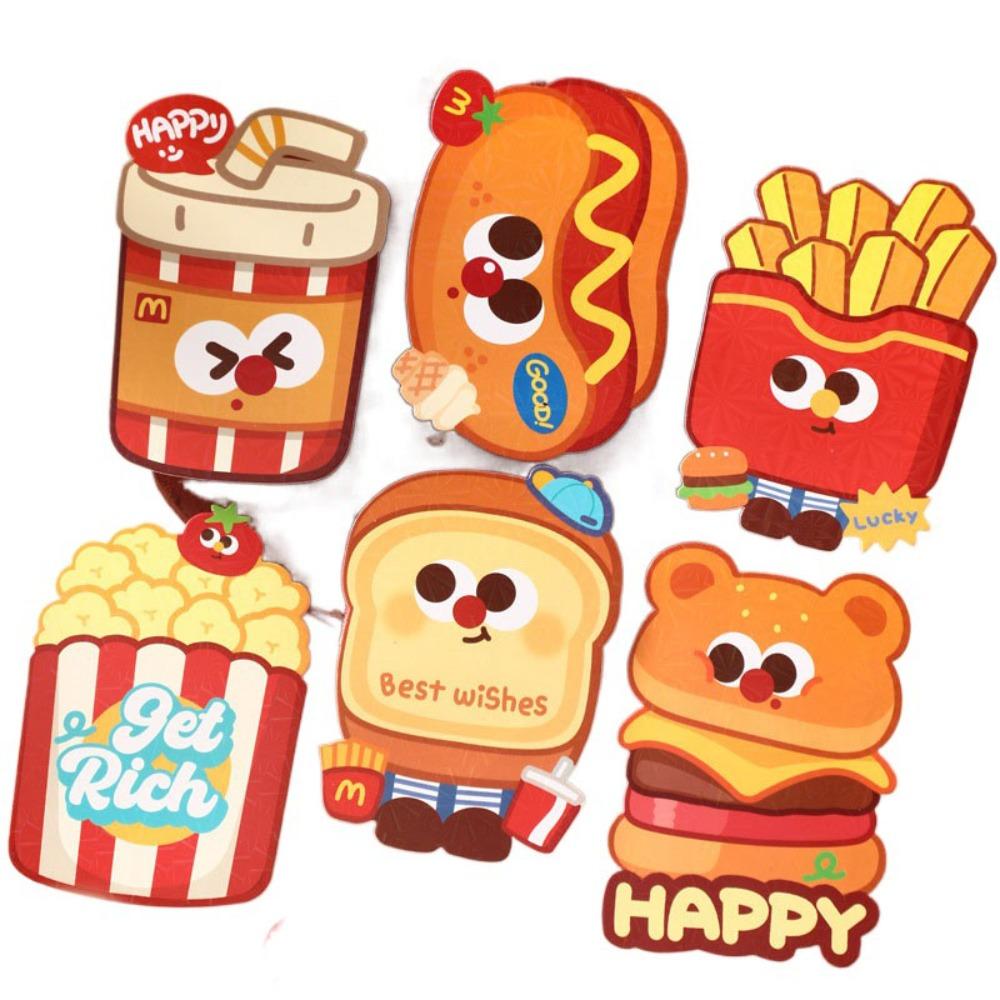 

6PCS Best Wishes Snake Year Red Envelope Blessing 2025 Hong Bao Wedding Birthday Style7