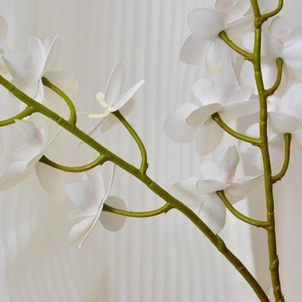12 Heads Artificial Phalaenopsis Flower Single Branch Moth Orchid Simulation Butterfly Orchid Flower Arrangement DIY