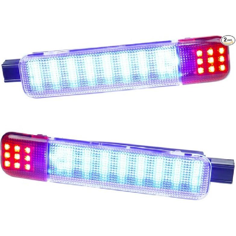 Interior Doors Panel Light Courtesy Lights Compatible with Silverado, RED&BLUE