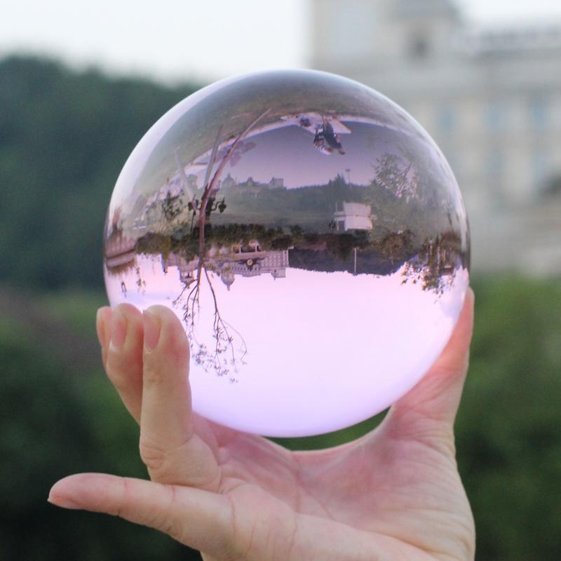 Wholesale Transparent Decorative Purple Pink White Green Yellow Red Blue Black Clear K9 Colored Crystal Glass Balls Solid