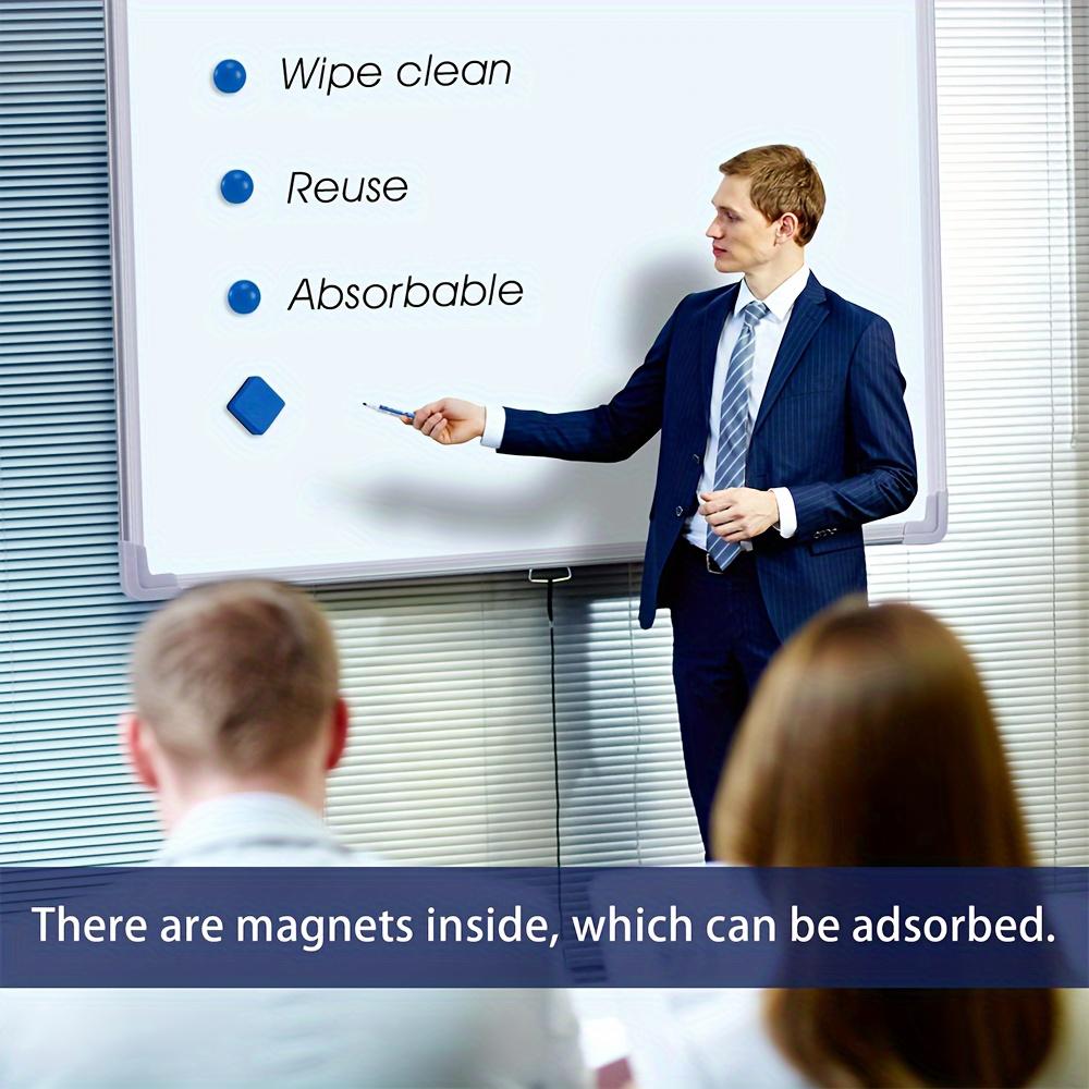 Bunte Whiteboard-Tafelwischer - 4 leuchtende Farben, Schwammgummi-Tafelwischer für Klassenzimmer-, Heim- und Bürogebrauch, Schulbedarf