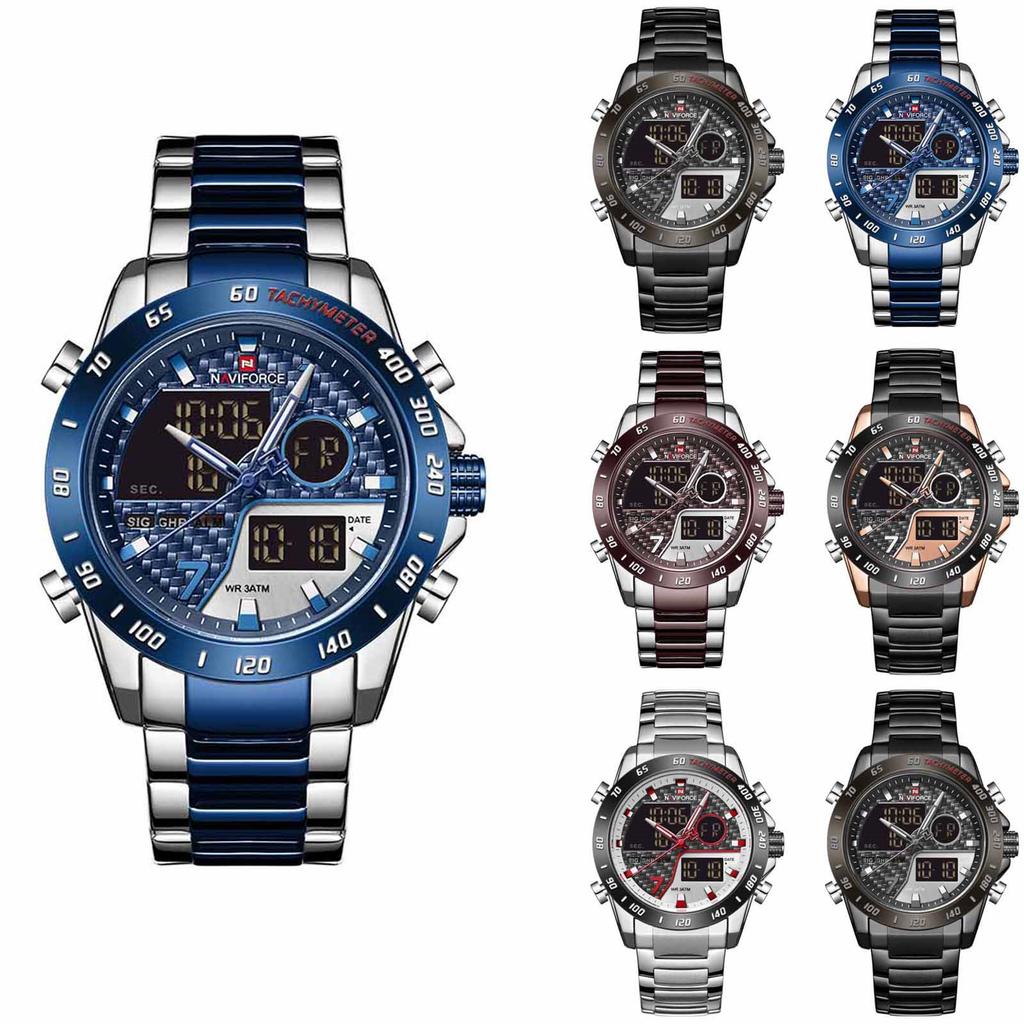 Men's Waterproof Luminous Running Alarm Clock Watch