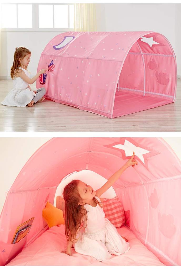 Bed Kids Play Room Tunnel Bed Fall Baby Sleeping Ages Pink Kids' Tent, Playhouse, Tent, Decor, Tent, Prevention, Toy, 2-14,