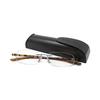 BEGLAD BL3007DBR Lightweight Rimless Reading Glasses with Stylish Case (+3.0 Power)