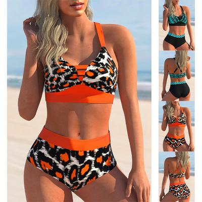 2024 Neuer Bikini Sexy Strandbademode Damen Sommermode Design Bedruckte Bademode Bikini Set Damen Zweiteilige Bademode