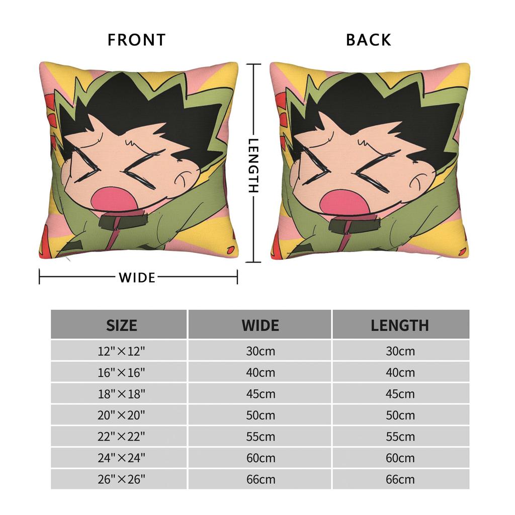 Anime Gon Pillow Case Novelty Pillow Cover Comfy Pillowcases For Living Room Bed Chair
