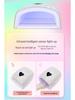 New 220W Rhinestone Smart Induction Nail Lamp with 33 Crystal Beads, Dual Light Source for Fast Nail Curing (White)