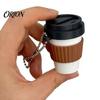 Coffee Cup Finger Clicker 3D Printed Clicker, Press Fidget for Stress Relief, Backpack Hanging Toy with Ball Chain PLA