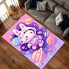 Cartoon Bunny Astronaut Carpet for Living Room Bedroom Bedside Floor Mat Cloakroom Kids Activity Area Rugs Luxury Gifts