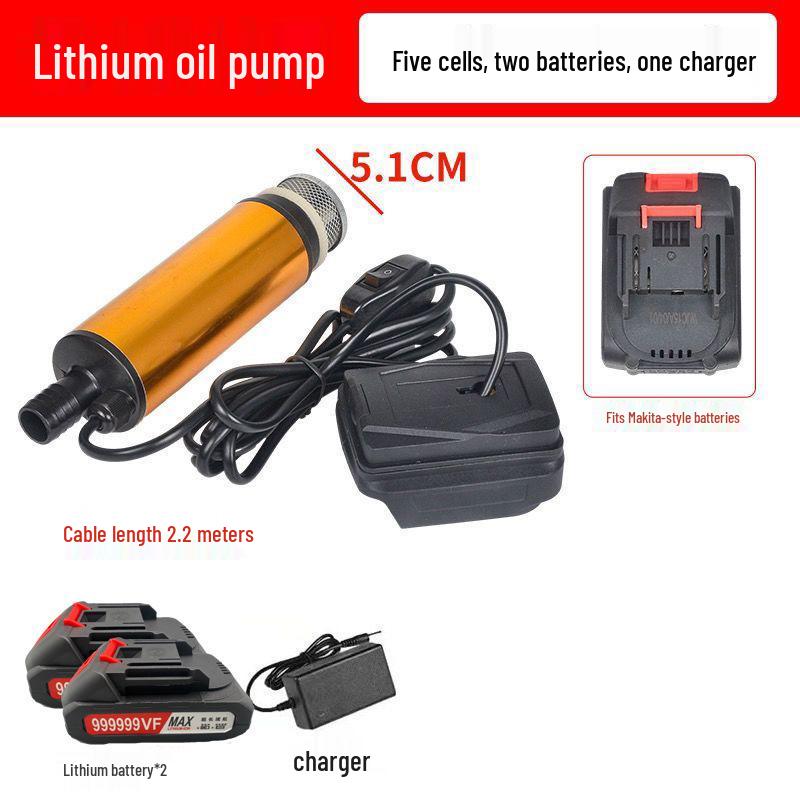 Portable 21V/24V Lithium Battery Oil & Water Suction Pump