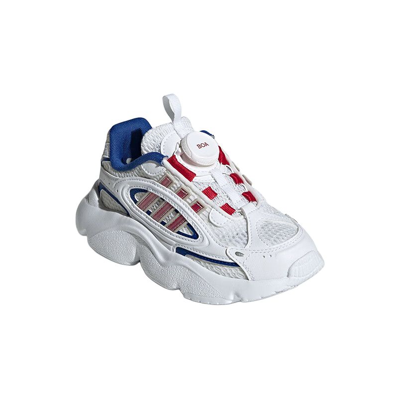 Adidas Originals Ozmillen Synthetic Leather Fabric Boa Comfortable Fashion Shock Absorption Wear Resistant Low Top Running Shoes JR8365