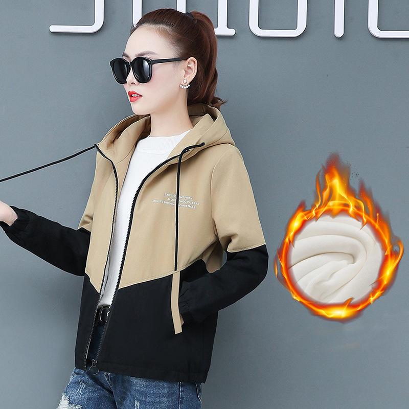 

Женская ветровка, весенне-осеннее пальто, женская верхняя одежда с капюшоном, женский плащ средней длины M