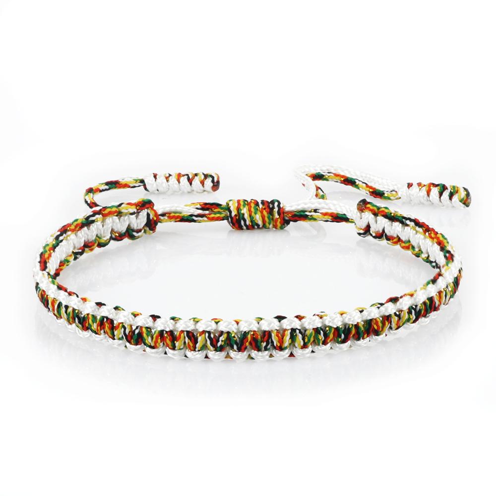 Multicolor Handmade Woven Nylon Rope Bracelet Mixed Color Knitted Chain Bangles For Men Women Adjustable Friendship Yoga Jewelry