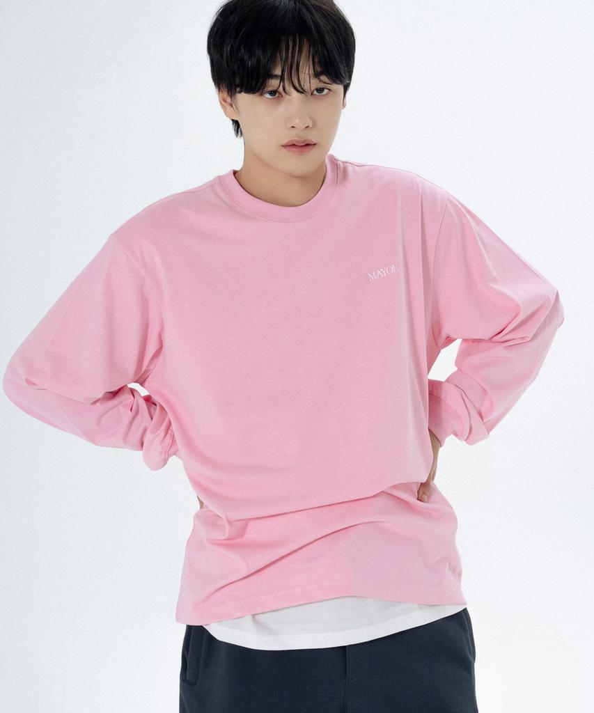 Mayol Logo Basic Long Sleeve T-Shirt_Vanilla Ice Cream