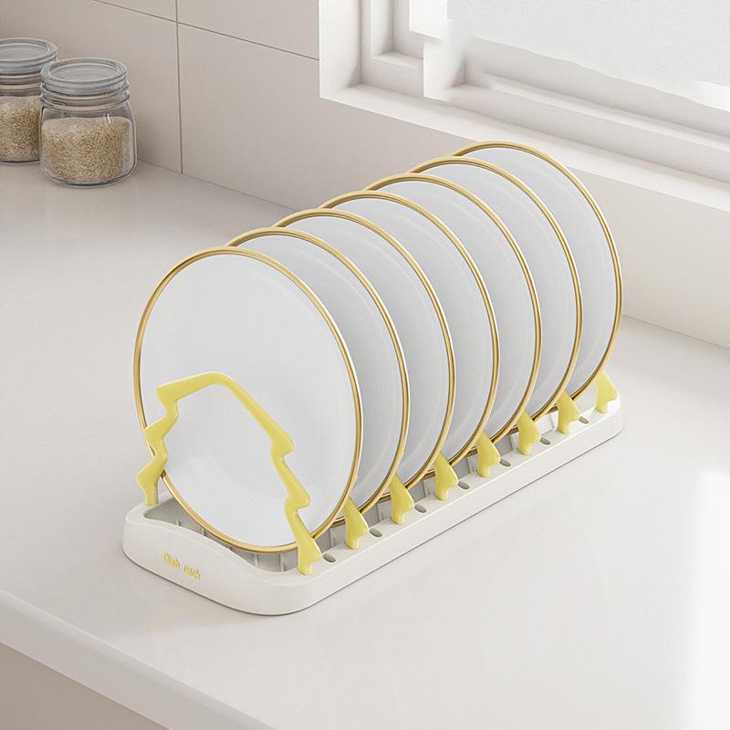 Креативная пластиковая стойка для хранения бытовая сушилка для посуды подставка для сушки мисок разборный кухонный органайзер поднос для хранения обеденных тарелок 1580₽