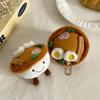 Egg Cute Noodle Cartoon Plush Hanging Toy Keychain Pendant Kids Travel Bag Decor