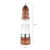 8 Inch Salt and Pepper Mills Solid Wood Pepper Grinder with Adjustable Ceramic Grinder Salt Kitchen Mill Shaker KC0321