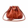 Elegant Women Bucket Shape Tassel Decorated Shoulder Cross Body Bag For Stylish Looks