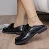 Large Size Loafers Female Black Single Shoes Female  2026 New Lace-up British Style Small Leather Shoes