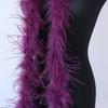 50G 2M Natural Pink Dyed Ostrich Feathers Boa Plumas for Shawl Scarf Ribbon Wedding Party Stage Sewing Dress Decoration Crafts