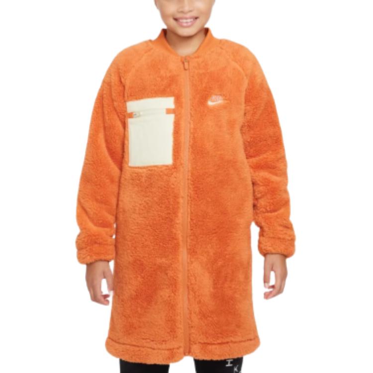 

Nike Velvet feel Coat Sports Spice Red/Cashmere Original Kids DJ5832-816 XS