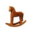 Wooden Rocking Horse Decoration, Vintage Carved Wooden Horse Figurine,Rocking Craft Art Tabletop Ornament Statue for Home Decor