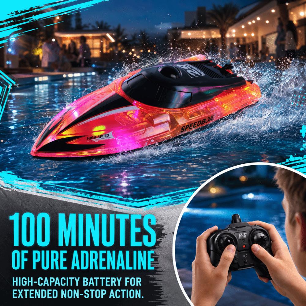 High Speed RC Speedboat Children's Toys Electric Watercraft Electric Yacht Boat Kids Gift