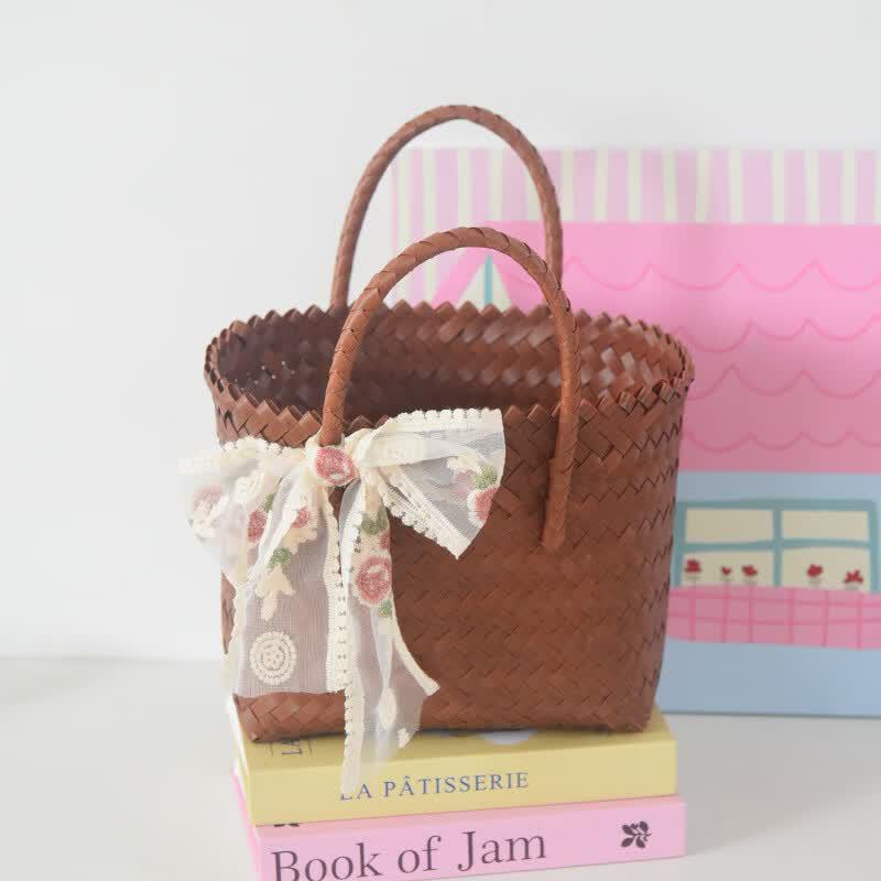 Handmade Woven Rattan Picnic Basket