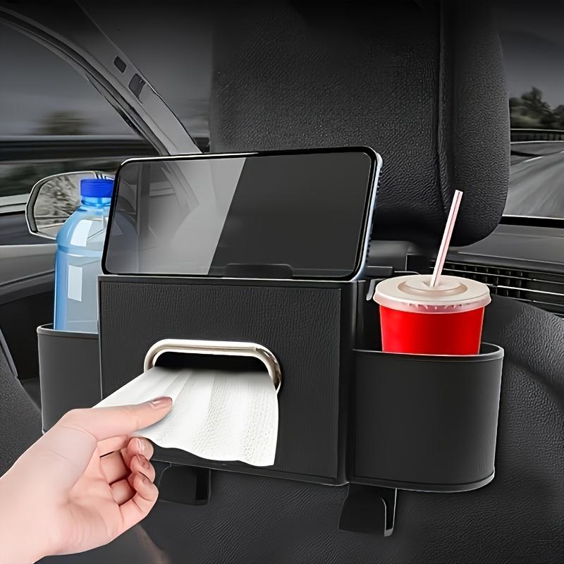 1pc Car Rear Seat Hanging Storage Box, Car Headrest Rear Seat Storage Box, Instrument Panel Armrest Box Seat Back Tissue Storage Box